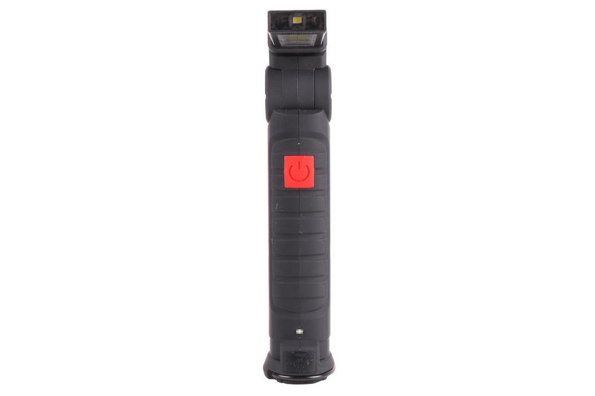 LED Handleuchte 3W COB + 1 SMD flex wiederaufladbar 2000 mAh 271 x 58 x 35 mm