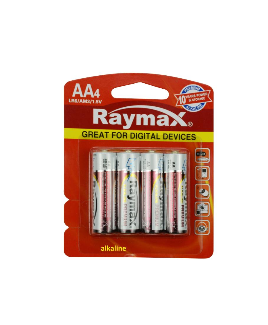 Raymax batterij penlite AA LR6 4 dlg alkaline