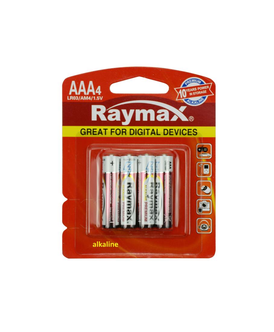 Raymax batterij AAA LR03 4 dlg alkaline