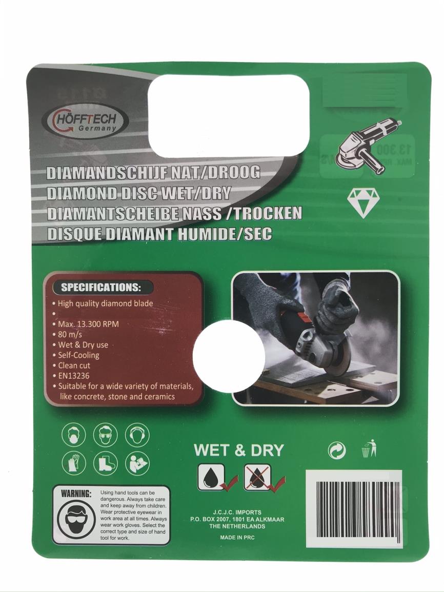 Diamantscheibe ø180 mm nass / trocken