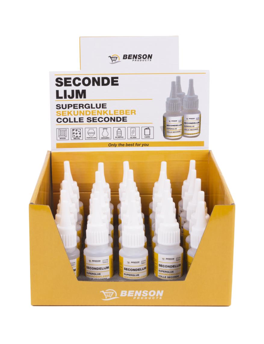 Secondelijm 20 gr display