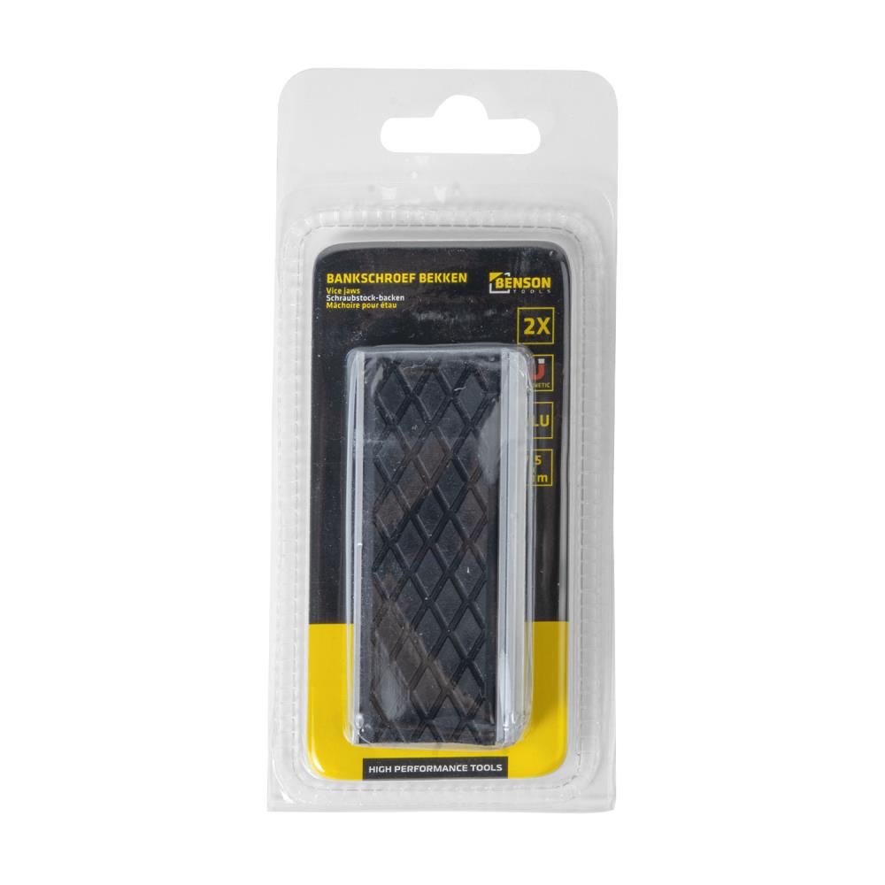 Schraubstock-Backen 75 mm magnetisch