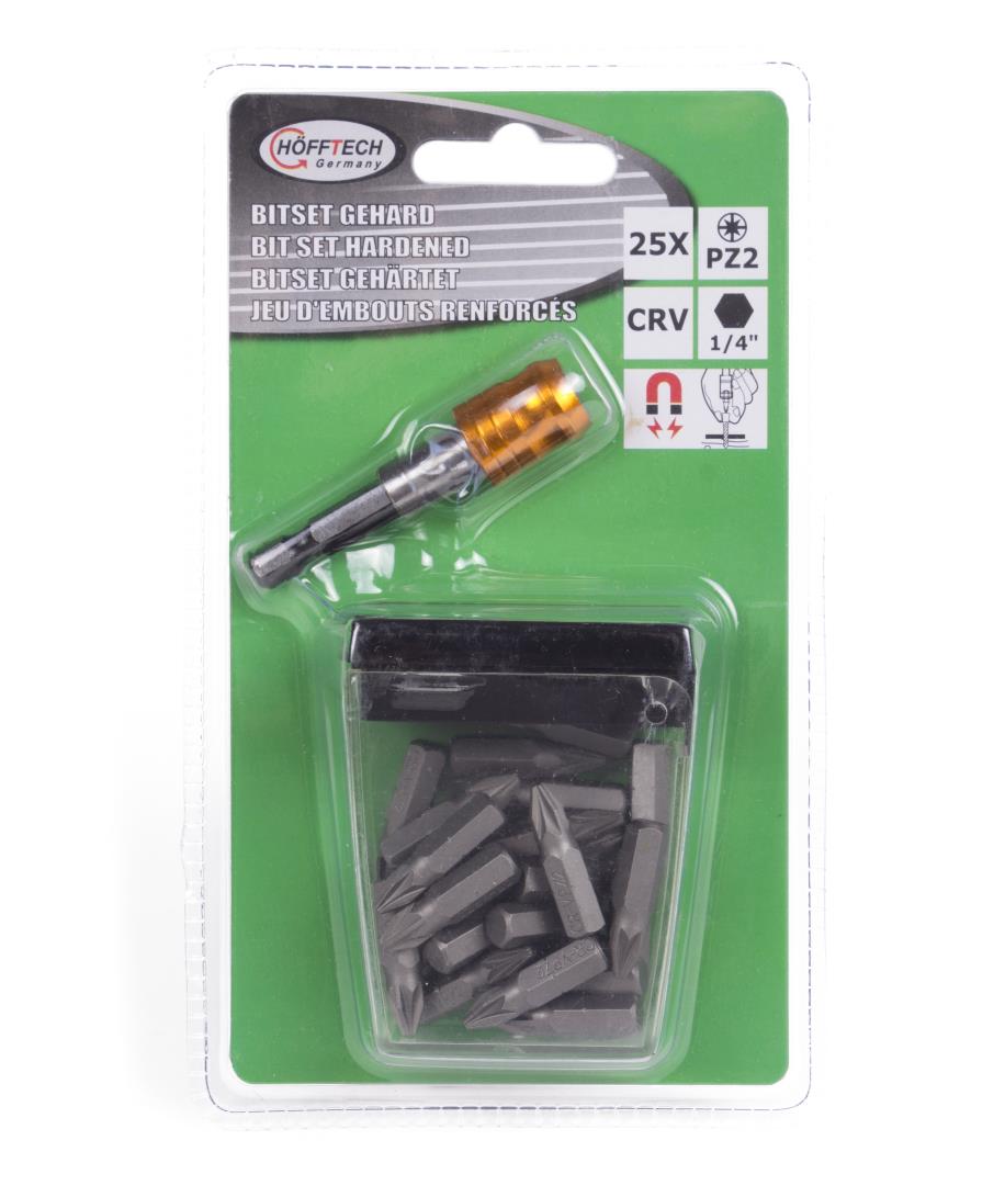 Bitsatz gehärtet s2 25-tlg PZ2 quick release