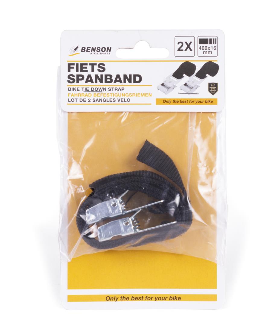 Lot de 2 sangles velo 400 x 16 mm