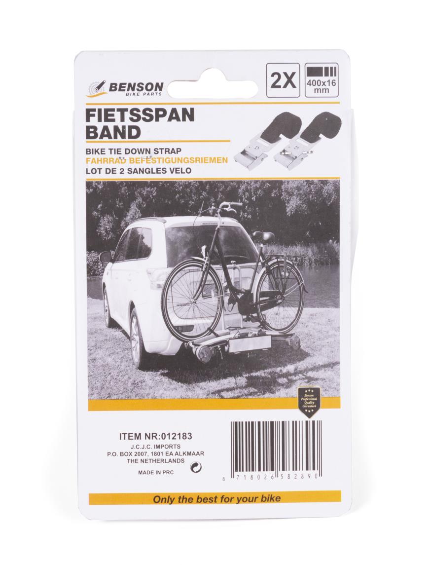 Lot de 2 sangles velo 400 x 16 mm