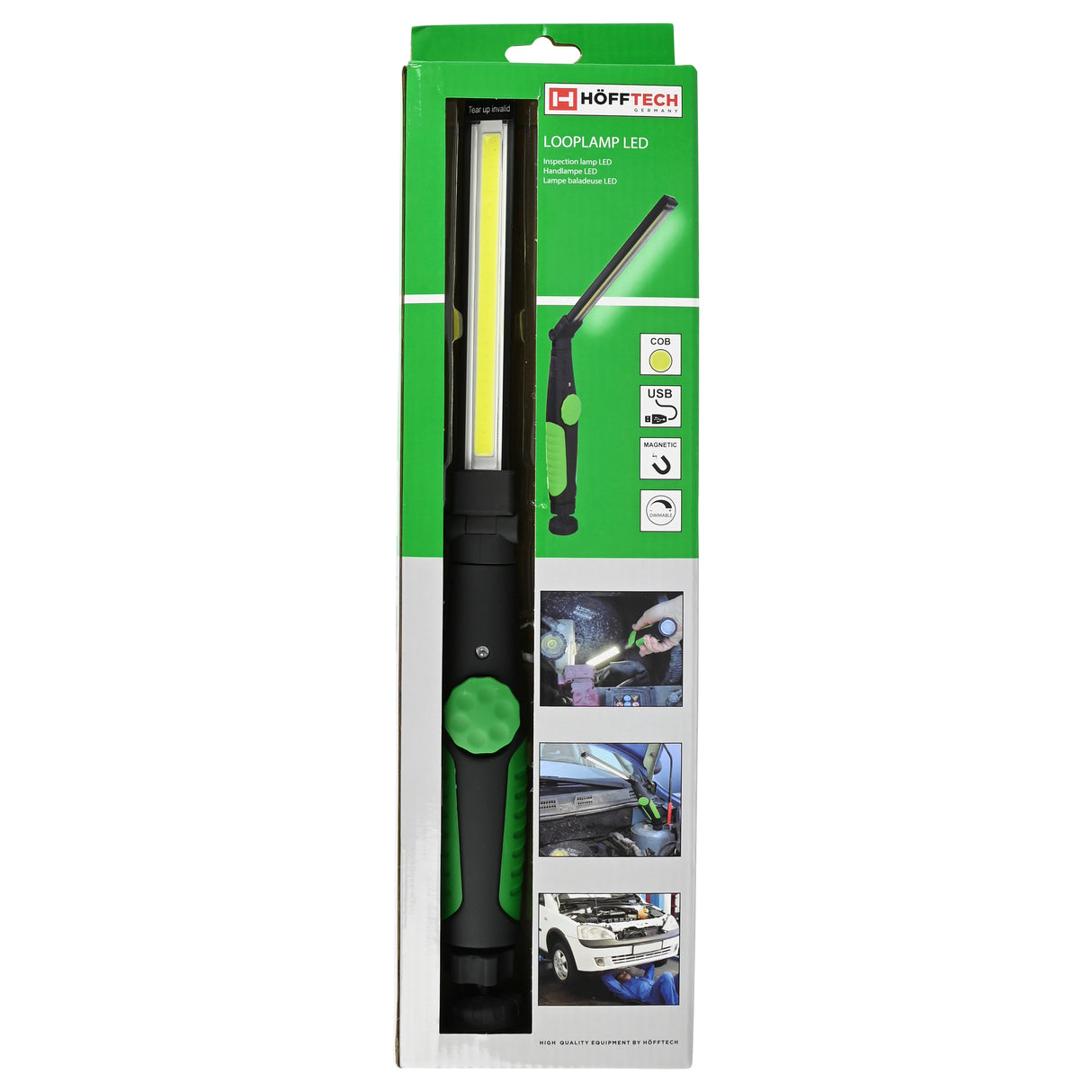 Handleuchte 5W COB + Dimmer aufladbar 2000 mAh flex