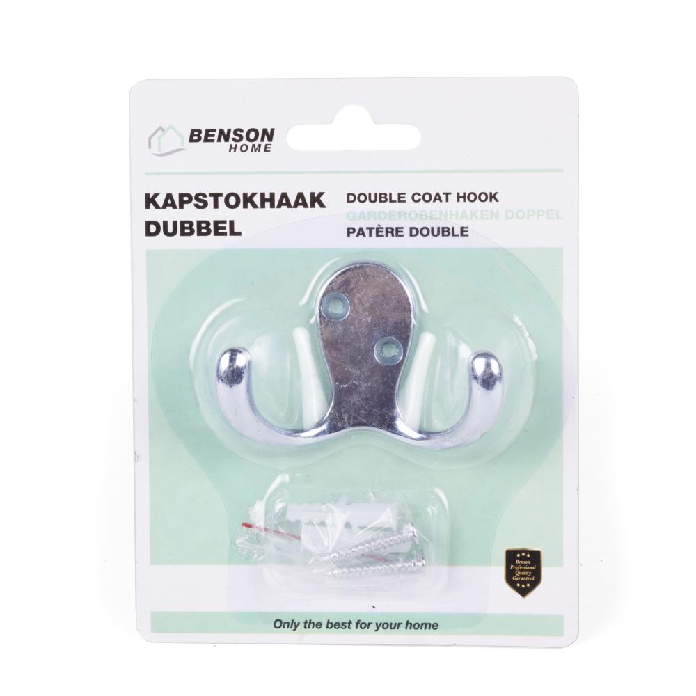 Double coat hook metal