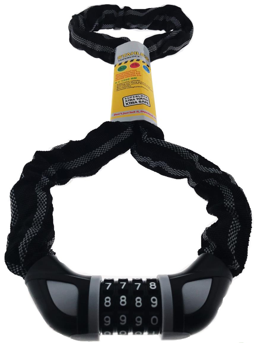 Chain- combination lock lockloop 6 x 1200 mm reflection