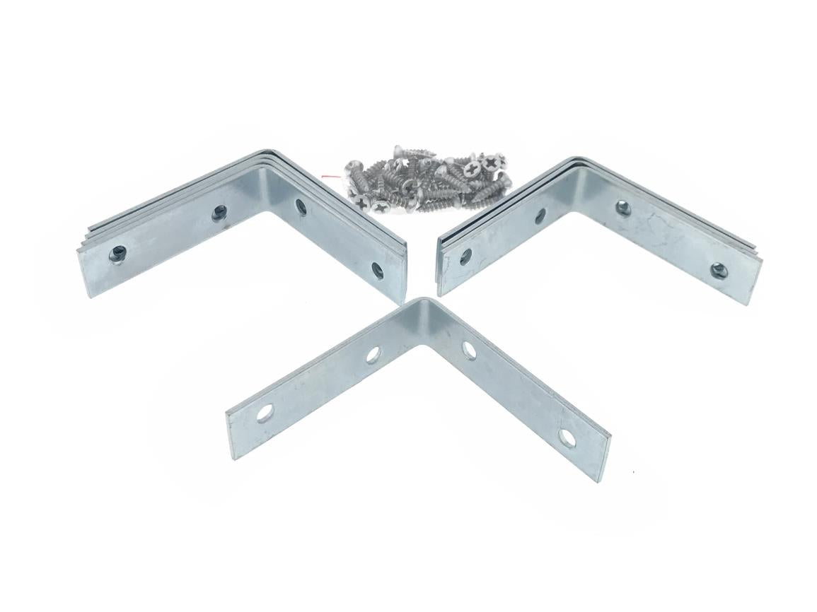 Hardware angle plate 8 pcs 60 x 60 x 16 mm