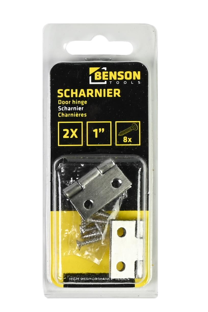 Scharnier 1" 2 dlg RVS