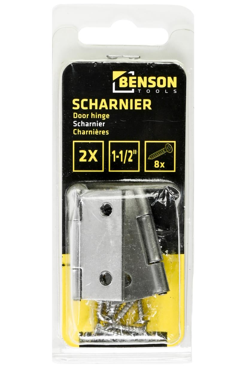 Scharnier 1.5" 2 dlg RVS
