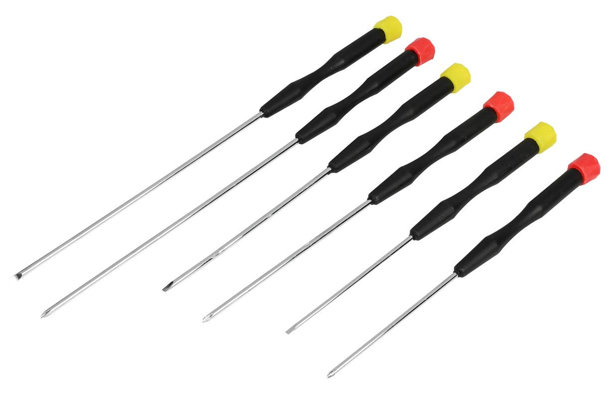 Schroevendraaier set precisie 6 dlg extra lang