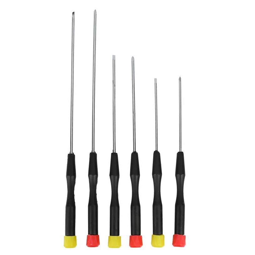 Schroevendraaier set precisie 6 dlg extra lang