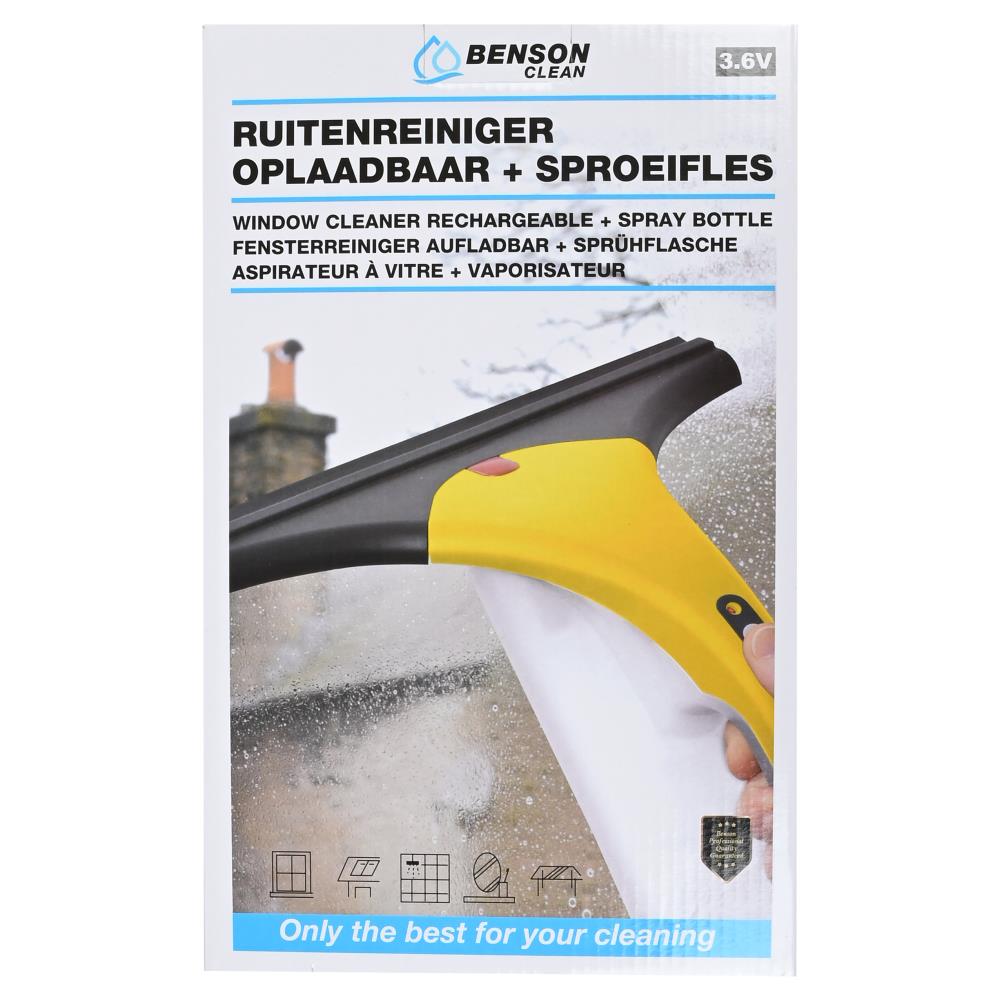Ruitenreiniger oplaadbaar + sproeifles