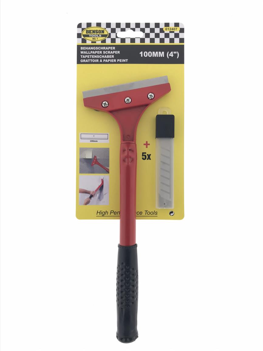 Wallpaper scraper 100 mm + 5 scraper inserts