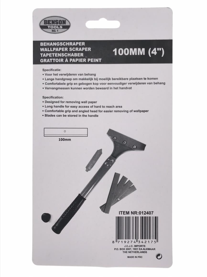 Wallpaper scraper 100 mm + 5 scraper inserts