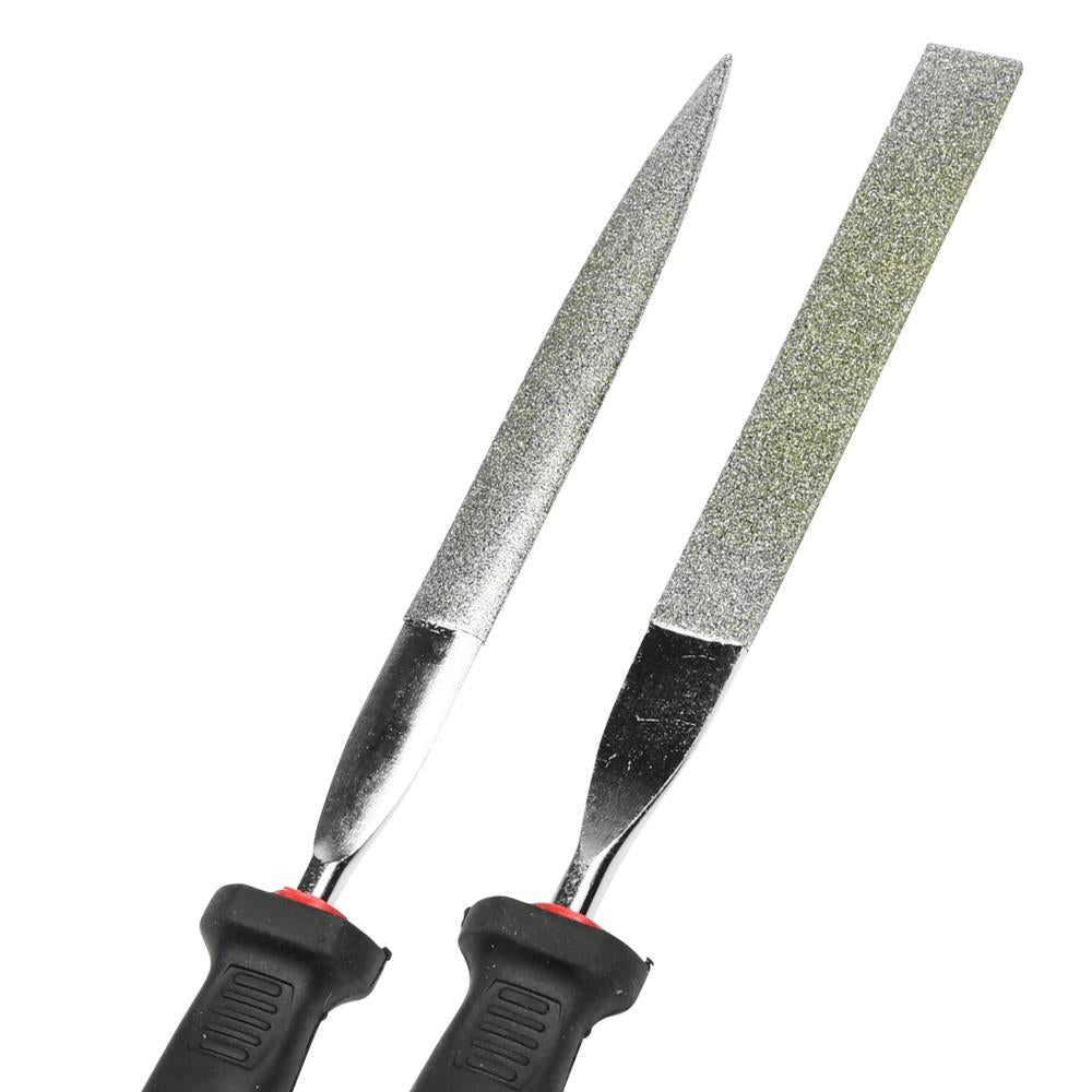 Lime diamant 2 pcs plat et semi-circulaire