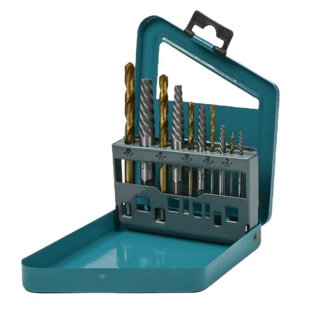 Extracteurs de vis + forets 10 pcs