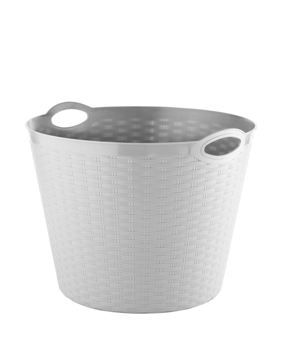 Mand rond rattan 35 ltr mix