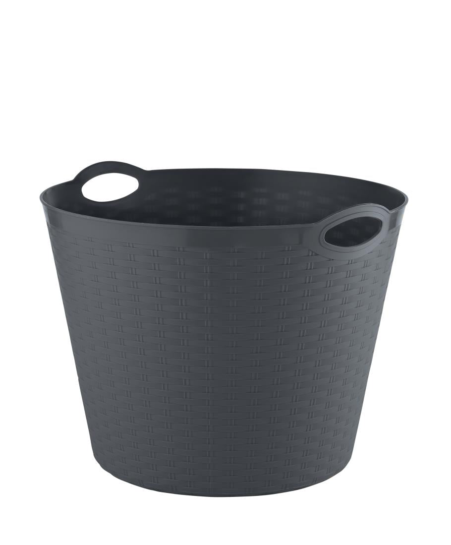 Mand rond rattan 35 ltr mix