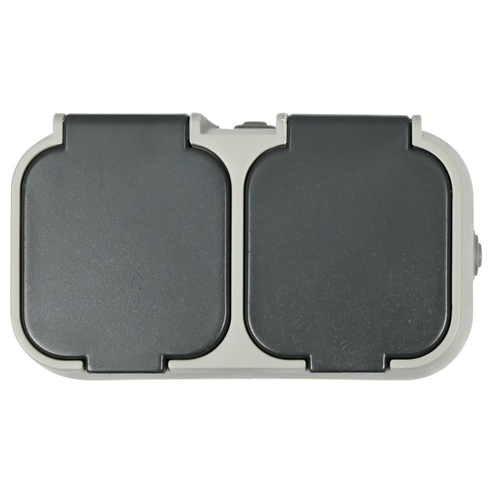 Socket 2-way watertight IP54