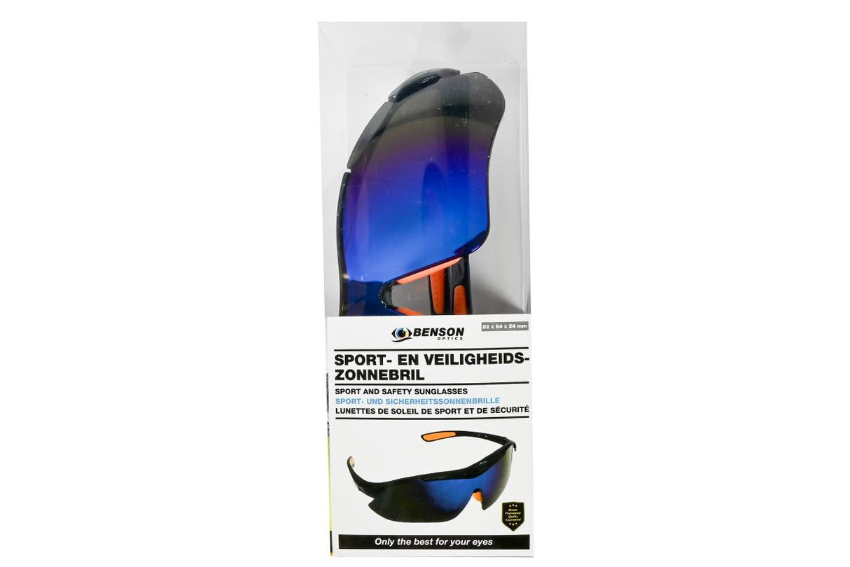 Sport/ safety glasses CE approved display