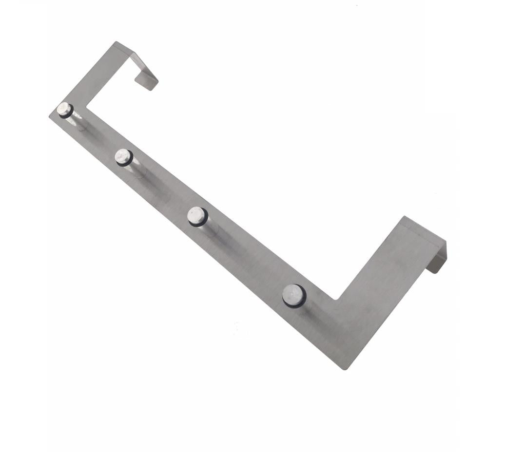 Deurkapstok 4 haken RVS