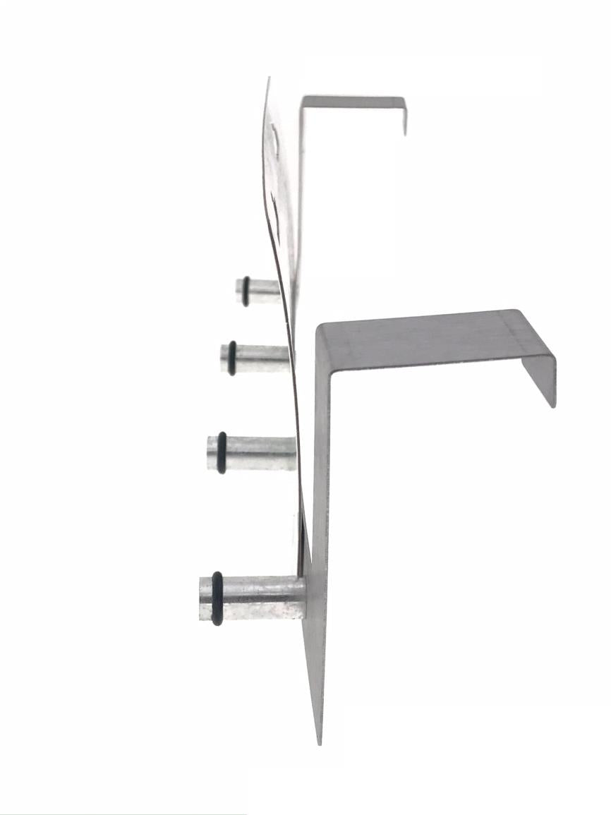 Deurkapstok 4 haken RVS