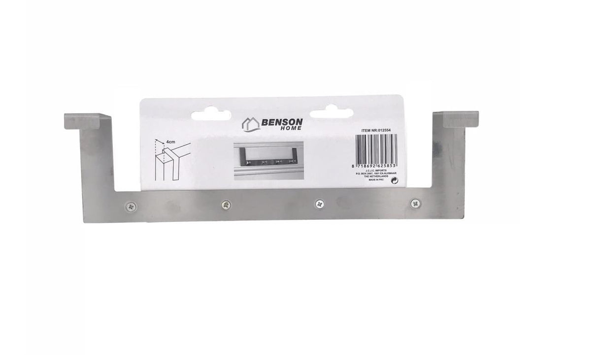 Deurkapstok 4 haken RVS