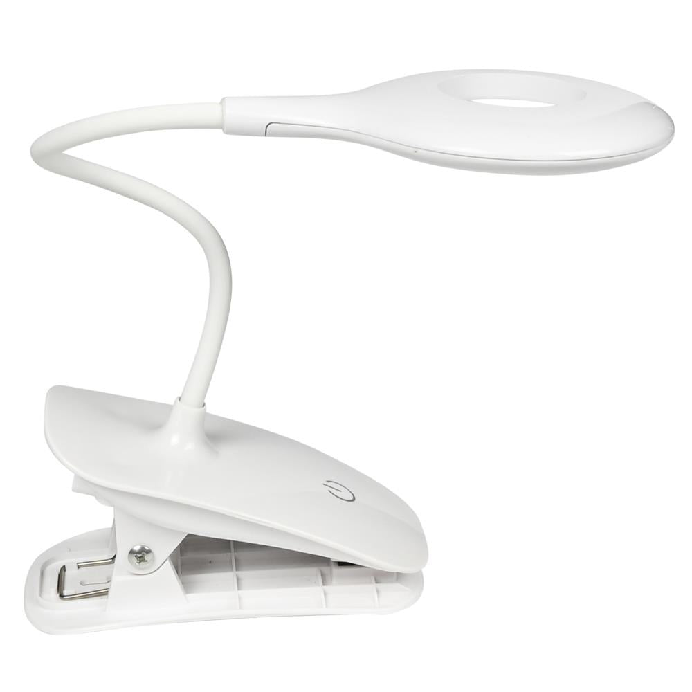 LED klemlamp 3W oplaadbaar + dimbaar