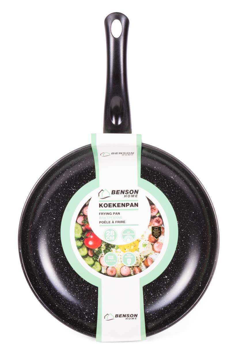 Koekenpan 28 cm marble non stick coating