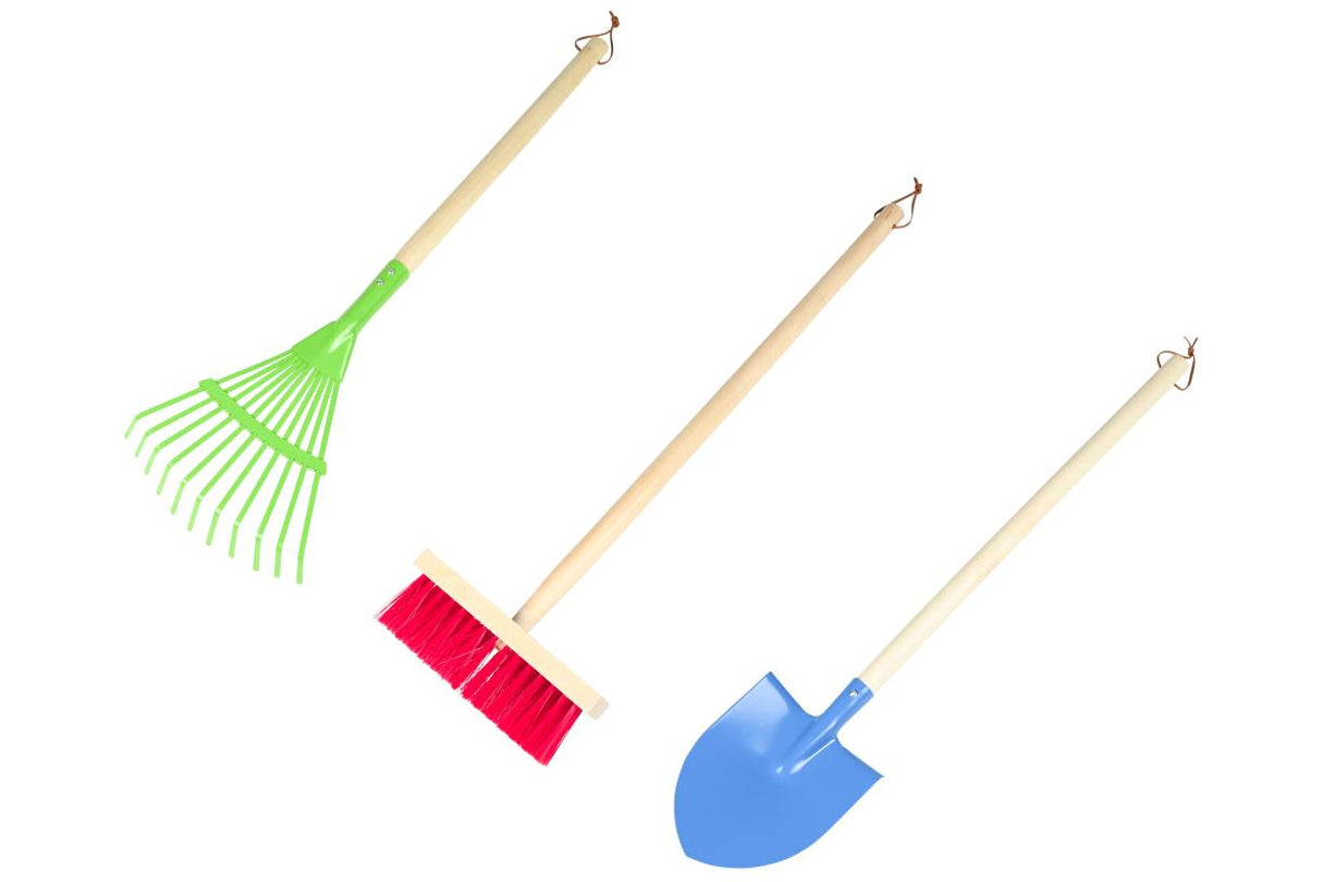 Tuingereedschap set 3 dlg met steel kind