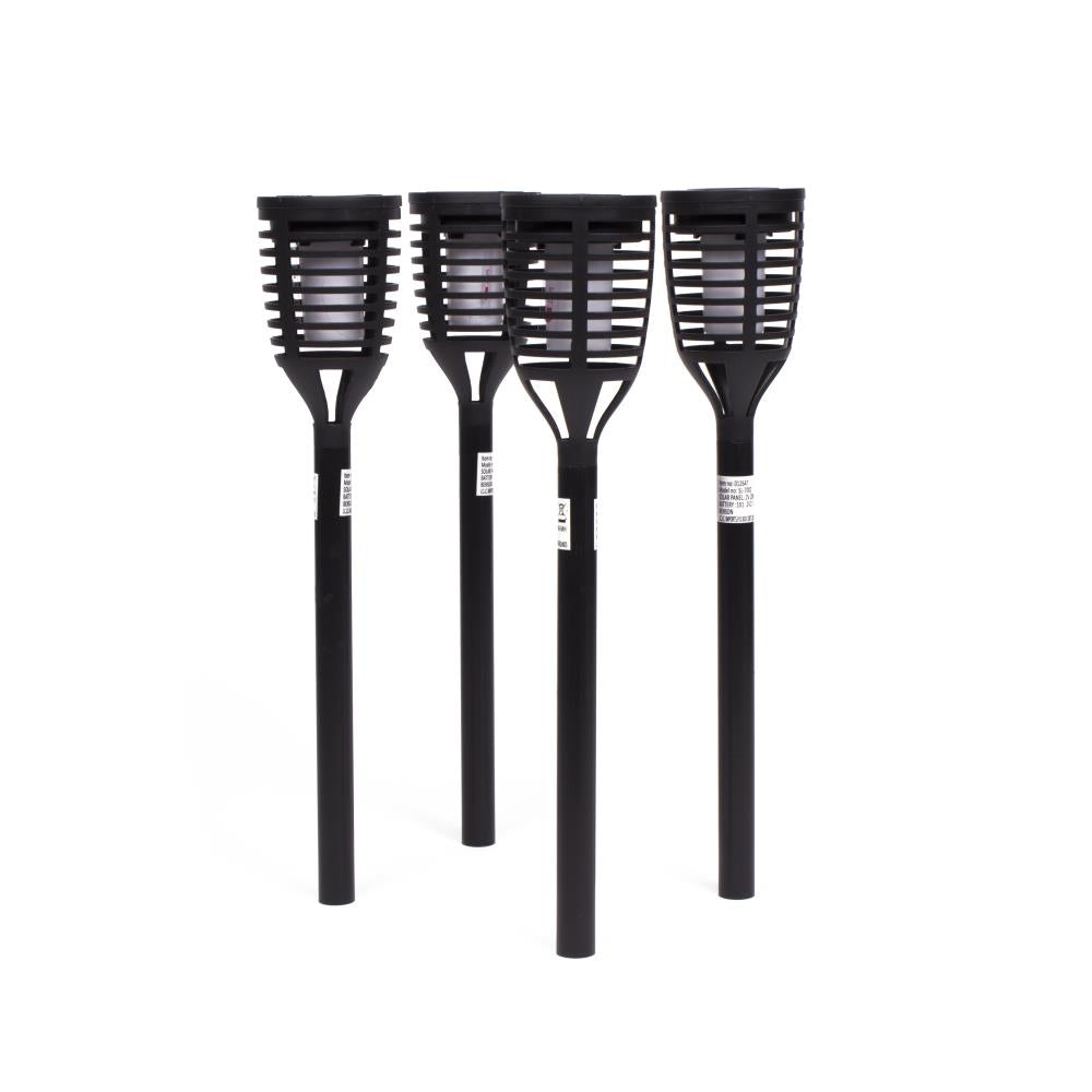 Lampe de jardin solaire torche 41 cm flame effect 4 pcs