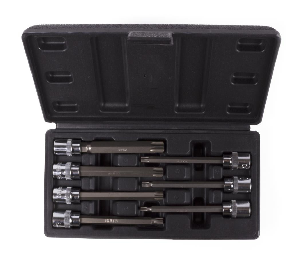Steckschlüssel-Satz lang Torx 7-tlg 3/8''