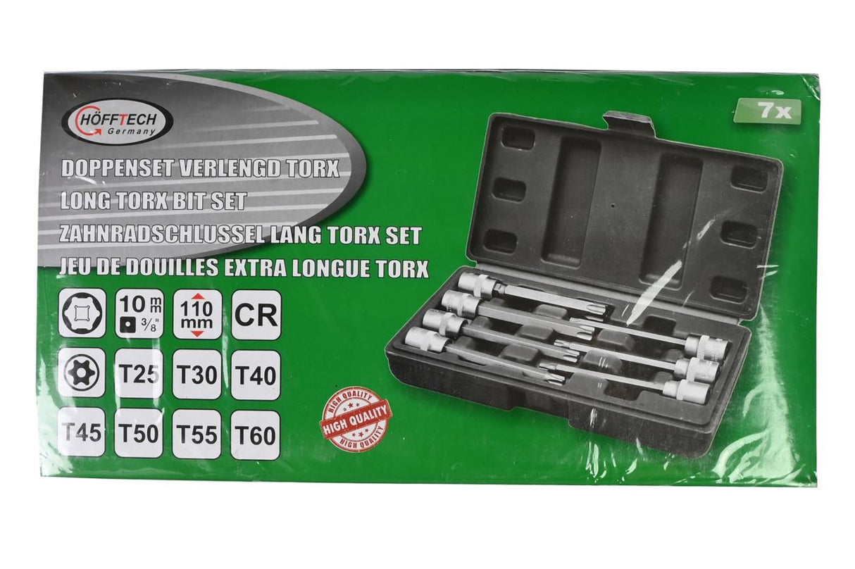 Steckschlüssel-Satz lang Torx 7-tlg 3/8''
