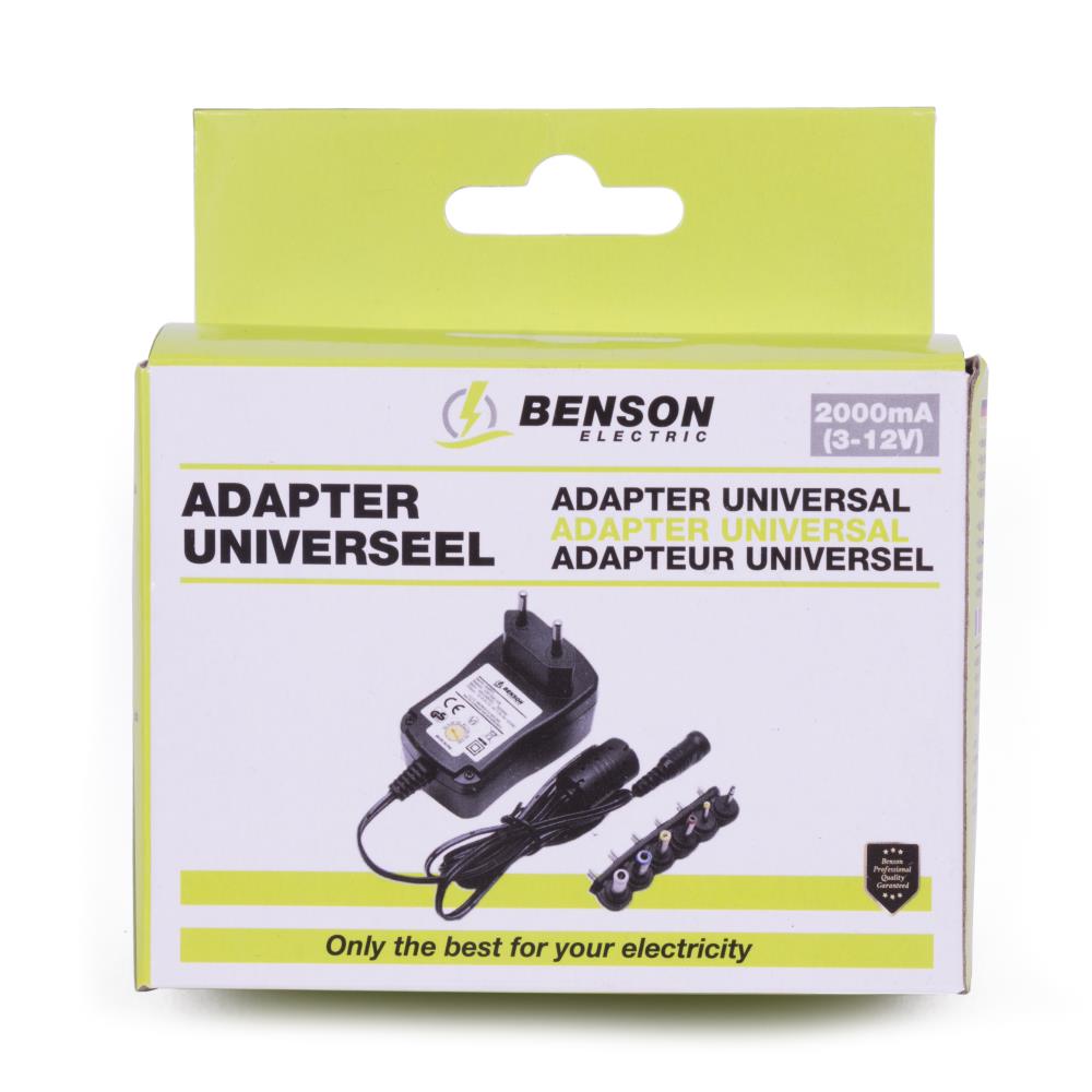 Adapter universeel 2000 mA