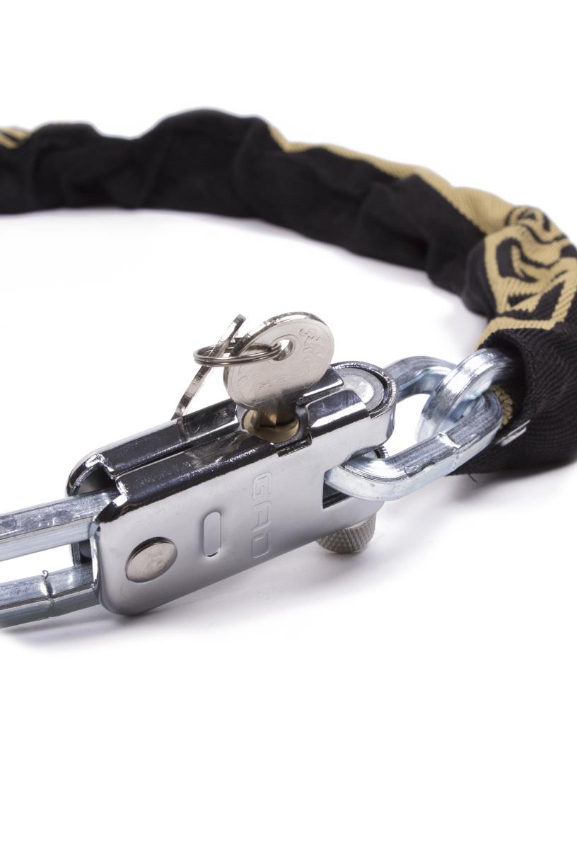 Chain padlock GAD matrix-sl 7 x 1100 mm black