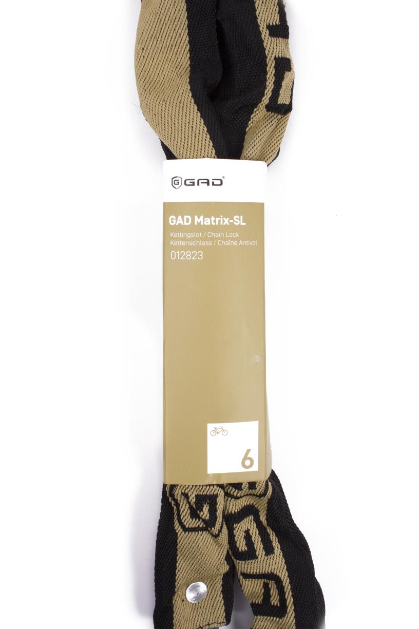 Chain padlock GAD matrix-sl 7 x 1100 mm black