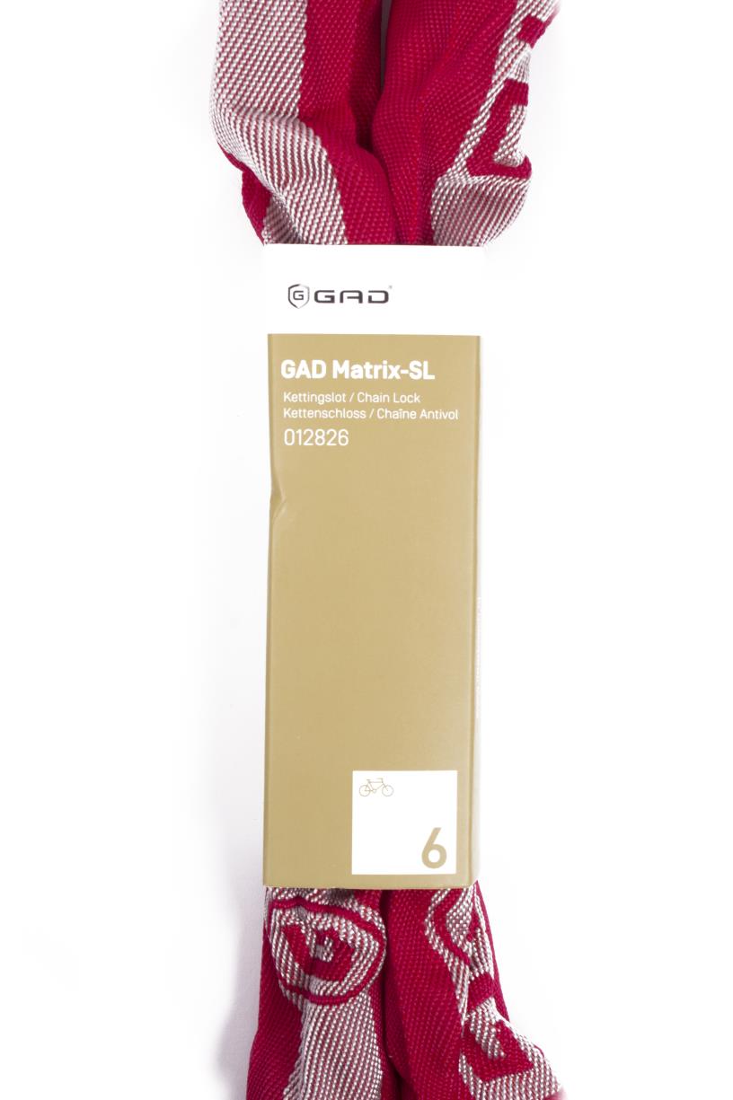 Chain padlock GAD matrix-sl 7 x 1100 mm red