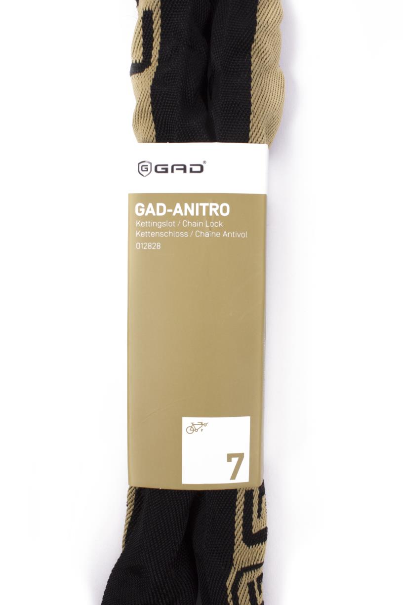 Chain padlock GAD-anitro 8 x 1100 mm black