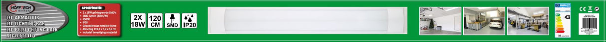 Réglette LED 36W 120 cm