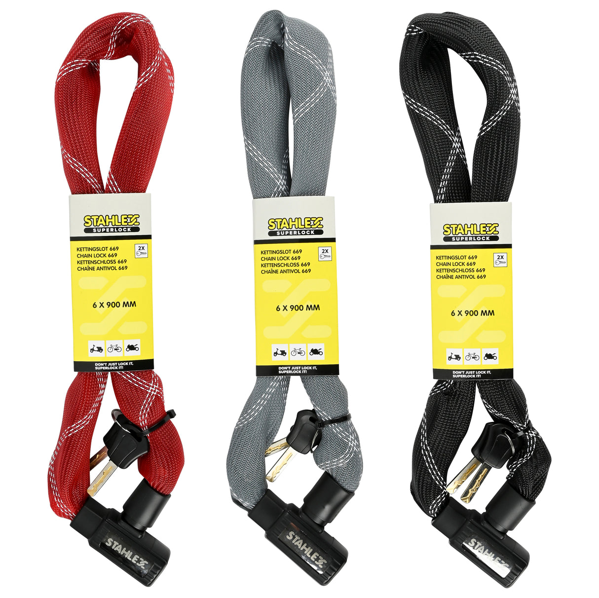 Chain padlock 669 6 x 900 mm mix