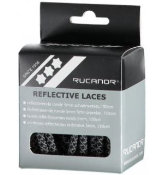 Reflective laces round grey 5 mm x 150 cm