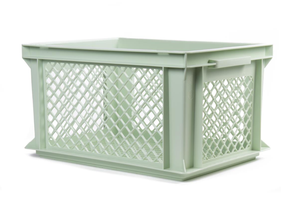 Caisse vélo plastique 40 x 30 x 22 cm vert