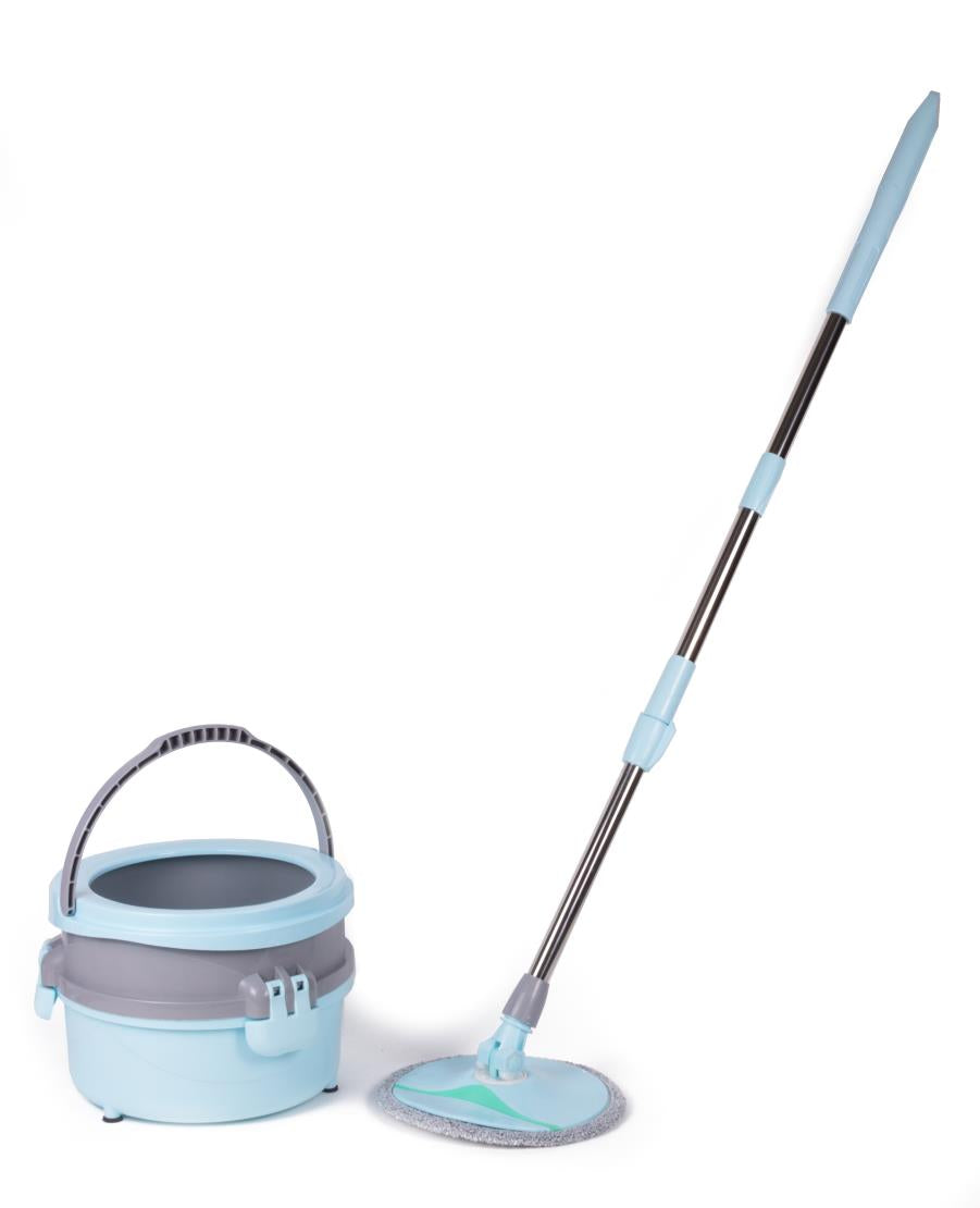 Mop + bucket set 360° spinning compact