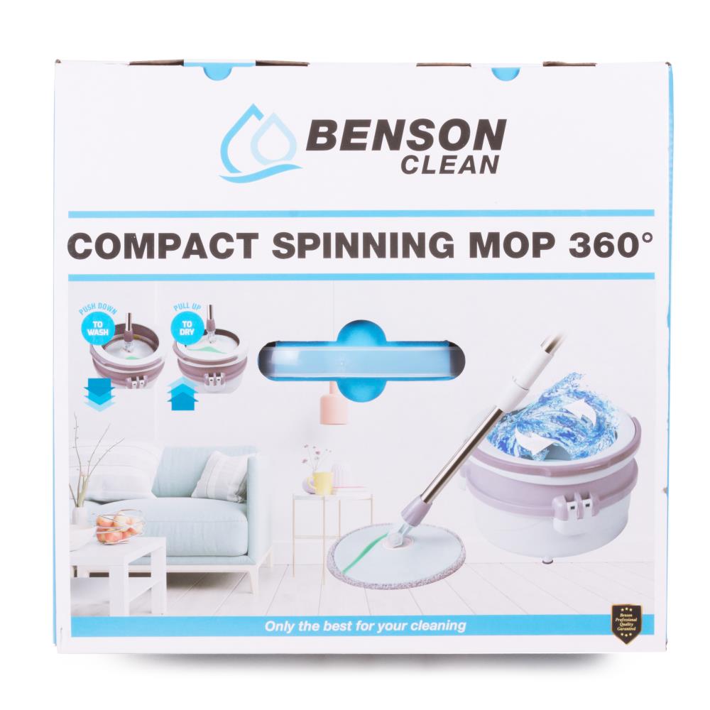 Mop + bucket set 360° spinning compact