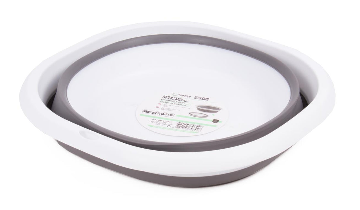 Afwasteil vierkant opvouwbaar 10 ltr