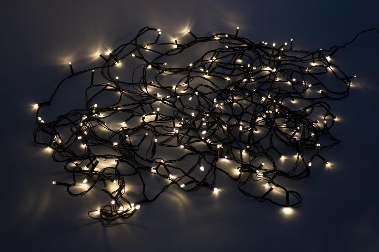 Cordon de lumière diamants blanc 200 LED 25 m IP44