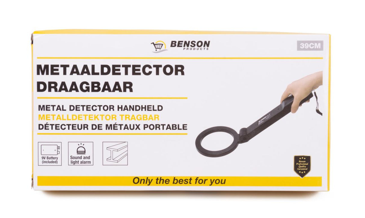Metaaldetector draagbaar 39 cm