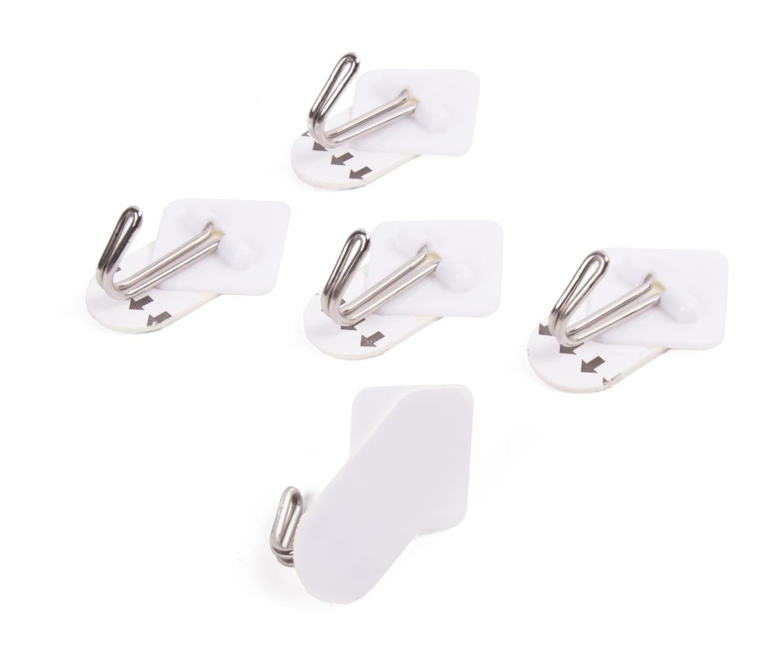 Crochet adhesif amovible 5 pcs 3,3 x 3,3 cm